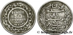 TUNEZ - Protectorado Frances 50 Centimes AH 1325 1907 Paris