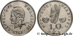 NOUVELLES HÉBRIDES (VANUATU depuis 1980) Essai de 10 Francs 1967 Paris
