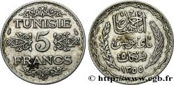 TUNESIEN - Französische Protektorate  5 Francs AH 1355 1936 Paris