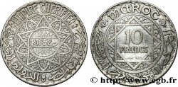 MARUECOS - PROTECTORADO FRANCÉS 10 Francs an 1352 1933 Paris