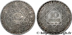 MOROCCO - FRENCH PROTECTORATE 10 Francs an 1352 1933 Paris