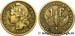 TOGO - FRENCH MANDATE TERRITORIES 1 Franc 1924 Paris