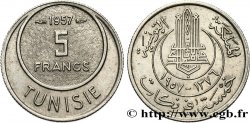 TUNISIA - FRENCH PROTECTORATE 5 Francs 1957 Monnaie de Paris