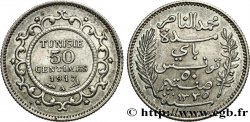 TUNISIA - French protectorate 50 Centimes AH1335 1917 Paris
