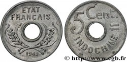 FRENCH INDOCHINA 5 Centièmes 1943 Hanoï