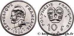 FRENCH POLYNESIA 10 Francs I.E.O.M. 1984 Paris