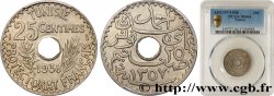 TUNISIE - PROTECTORAT FRANÇAIS 25 Centimes 1938 Paris SPL64 PCGS