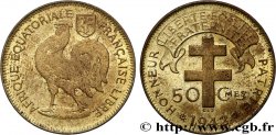 AFRICA EQUATORIALE FRANCESE - Forze Francesi Liberi 50 Centimes 1942 Prétoria 