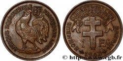 AFRIQUE ÉQUATORIALE FRANÇAISE - FRANCE LIBRE 1 Franc 1943 Prétoria