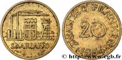 SAARLAND 20 Franken 1954 Paris