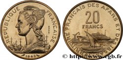 YIBUTI - Territorio Francés de los Afars e Issas 20 Francs ESSAI 1968 Paris