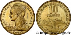 CÔTE FRANÇAISE DES SOMALIS Essai de 10 Francs 1965 Paris
