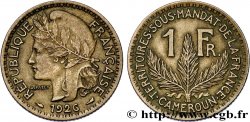 CAMEROON - TERRITORIES UNDER FRENCH MANDATE 1 Franc 1926 Paris