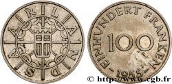 SAAR TERRITORIES 100 Franken 1955 Paris