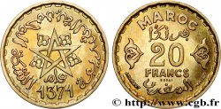 MAROKKO - FRANZÖZISISCH PROTEKTORAT Essai de 20 Francs AH 1371 1952 Paris