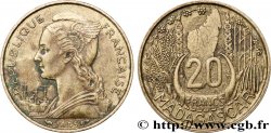 MADAGASCAR - UNIóN FRANCESA 20 Francs 1953 Paris