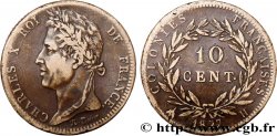 COLONIE FRANCESI - Carlo X, per Martinica e Guadalupa 10 Centimes Charles X 1827 La Rochelle - H 