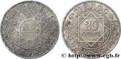 MARUECOS - PROTECTORADO FRANCÉS 20 Francs AH 1352 1933 Paris
