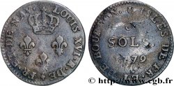 ISOLE DE FRANCIA E BORBONE 3 Sols 1779 Paris 