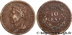 COLONIES FRANÇAISES - Charles X, pour la Martinique et la Guadeloupe 10 Centimes Charles X 1827 La Rochelle - H