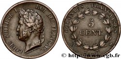 FRENCH COLONIES - Louis-Philippe, for Marquesas Islands 5 Centimes Louis Philippe Ier 1844 Paris - A