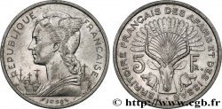 DJIBUTI - French Territory of the Afars and Issas  5 Francs Marianne / antilope 1968 Paris