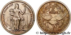 NUOVA CALEDONIA Essai de 2 Francs 1949 Paris 