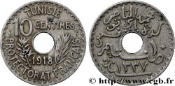TUNESIEN - Französische Protektorate  10 Centimes AH 1337 1918 Paris