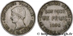 ÎLE DE LA RÉUNION - Troisième République 1 Franc 1896 sans atelier