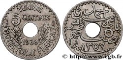 TUNISIE - PROTECTORAT FRANÇAIS 5 Centimes AH1358 1938 Paris