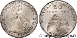 NOUVELLE CALÉDONIE Essai de 50 Centimes avec listel en relief 1948 Paris