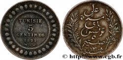 TUNESIEN - Französische Protektorate  5 Centimes AH 1308 1891 Paris