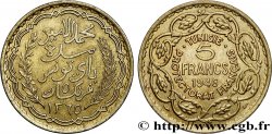 TUNESIEN - Französische Protektorate  5 Francs AH1365 1946 Paris