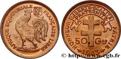 AFRICA EQUATORIALE FRANCESE - Forze Francesi Liberi 50 Centimes 1943 Prétoria 