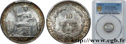 INDOCHINE FRANÇAISE 10 Centièmes 1927 Paris FDC65 PCGS
