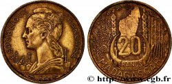 MADAGASCAR - UNION FRANCESE 20 Francs 1953 Paris 