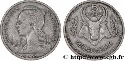 MADAGASCAR - Union française 5 Francs 1953 Paris
