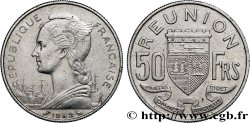 ÎLE DE LA RÉUNION 50 Francs / armes de la Réunion 1962 Paris