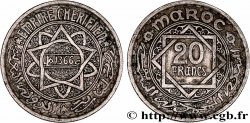 MAROC - PROTECTORAT FRANÇAIS 20 Francs AH 1366 1947 Paris
