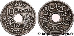 TUNISIE - PROTECTORAT FRANÇAIS 10 Centimes AH1351 1931 Paris