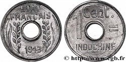 INDOCHINE FRANÇAISE 1 Centième 1943 Hanoï