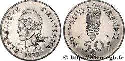 NEUE HEBRIDEN (VANUATU ab 1980) Essai de 50 Francs I.E.O.M. 1972 Paris