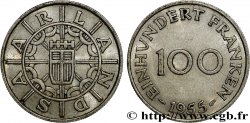 SAARLAND 100 Franken 1955 