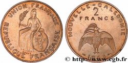 NOUVELLE CALÉDONIE Essai de 2 Francs avec listel en relief 1948 Paris