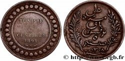 TUNISIE - PROTECTORAT FRANÇAIS 5 Centimes AH1308 1891 