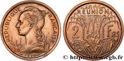 ÎLE DE LA RÉUNION 2 Francs Essai buste de la République 1948 Paris