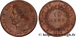 COLONIAS FRANCESAS - Charles X, para Guayana 10 Centimes Charles X 1829 Paris