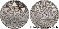 MAROC 5 Dirhams (1/2 Rial) Abdul Aziz I an 1320 1902 Londres TTB+ 
