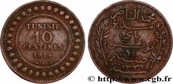 TUNISIE - PROTECTORAT FRANÇAIS 10 Centimes AH1332 1914 Paris