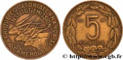 FRENCH EQUATORIAL AFRICA - CAMEROON 5 Francs 1958 Paris